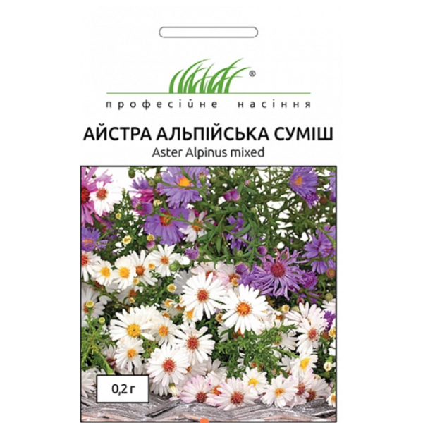 Квіти Астра Альпійська суміш 0,2 г Hem Zaden Голландія