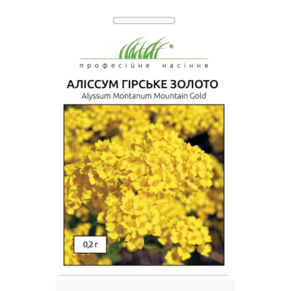 Квіти Аліссум Гірське золото, 0,2 г Hem Zaden Голландия